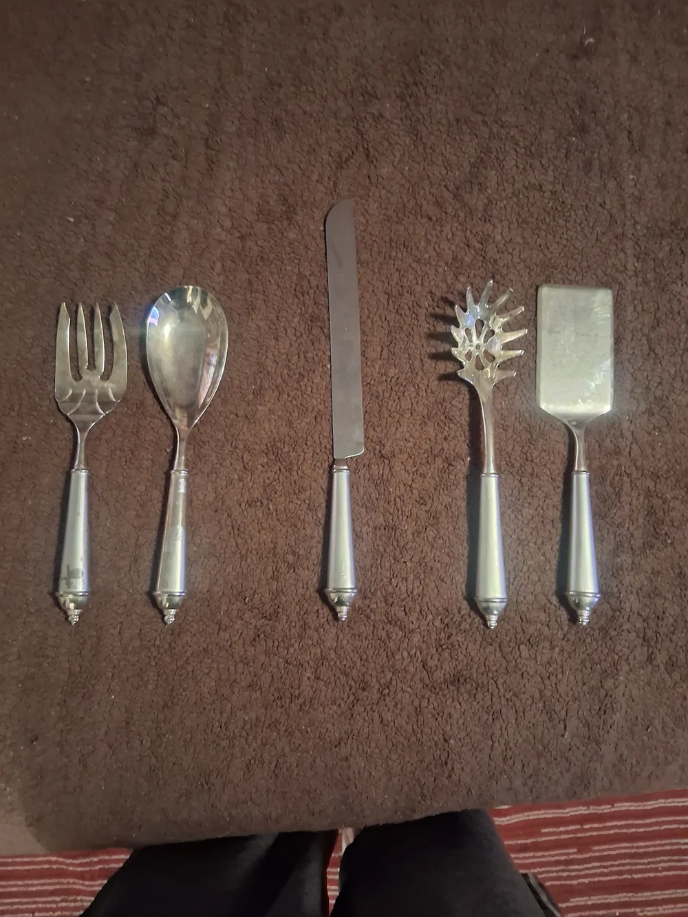 Vintage Towle Silver Plated Serving Set Utensils